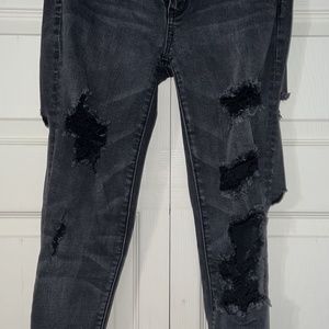 black american eagle jeans